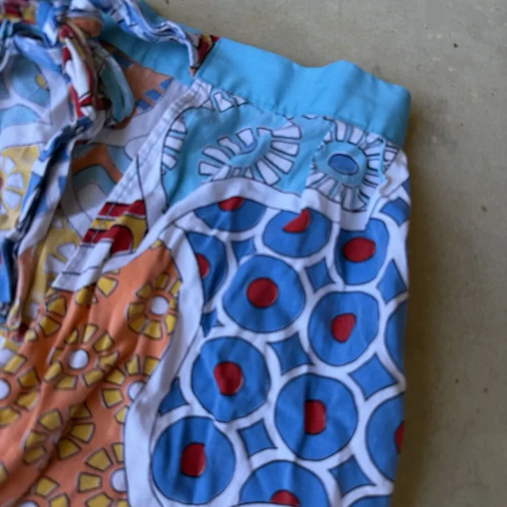 Vintage Retro Half Apron Patchwork Print Kitchen Tie Back 60s Style Grandmacore